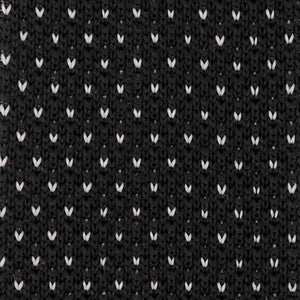 Knitted Dots Black Tie