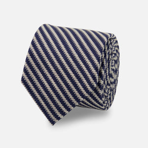 Shoreside Stripe Navy Tie