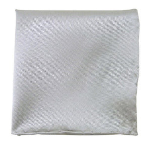 Solid Twill Silver Pocket Square featured image