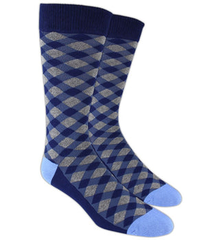 Textured Diamonds Blue Dress Socks featured image