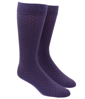 Speckled Eggplant Dress Socks featured image