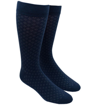 Speckled Navy Dress Socks featured image