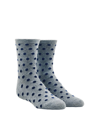 Circuit Dots Navy Dress Socks