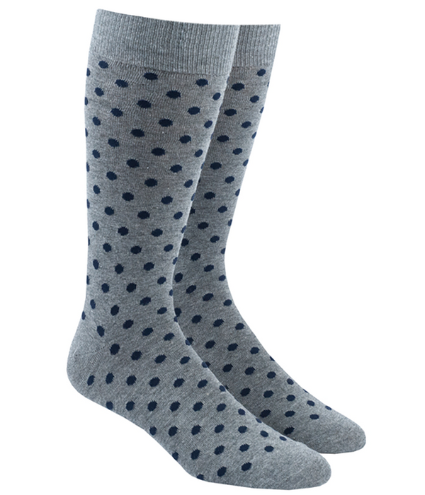 Circuit Dots Navy Dress Socks | Cotton Socks | Tie Bar