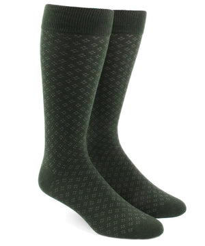 Speckled Hunter Green Dress Socks