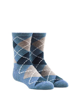 Argyle Blue Dress Socks alternated image 1
