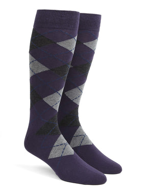 Argyle Purple Dress Socks featured image