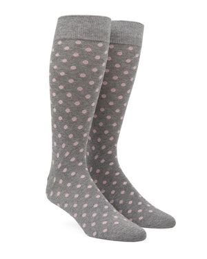 Circuit Dots Blush Pink Dress Socks