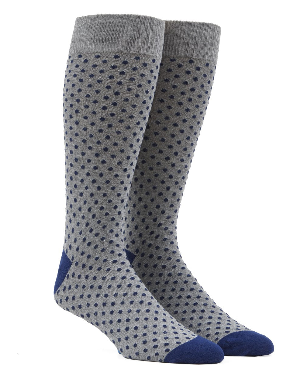 Pindot Grey Dress Socks | Cotton Socks | Tie Bar
