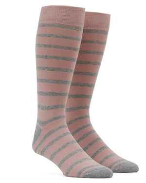Trad Stripe Blush Dress Socks featured image