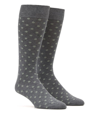 Circuit Dots Sage Green Dress Socks