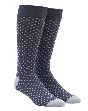 Pindot True Navy Dress Socks featured image