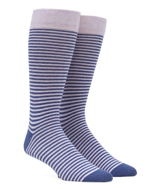 Thin Stripes Pink Dress Socks