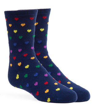 The Equality Pride Sock Navy Dress Socks alternated image 1