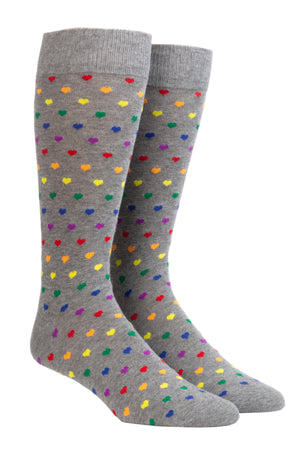 The Equality Pride Sock Grey Dress Socks