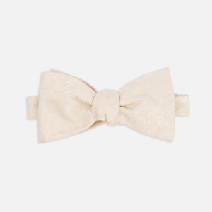 Ceremony Paisley Light Champagne Bow Tie