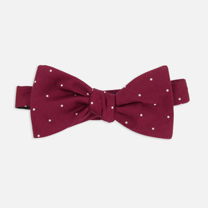 Dotted Report Burgundy Bow Tie featured image