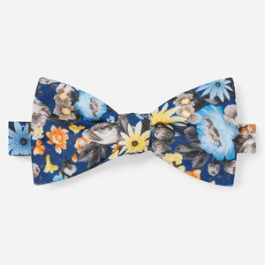 Duke Floral Navy Bow Tie