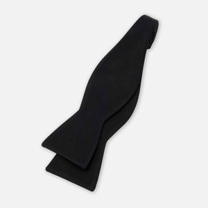 Grosgrain Solid Black Bow Tie alternated image 1