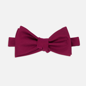 Grosgrain Solid Burgundy Bow Tie