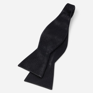 Herringbone Black Bow Tie alternated image 1