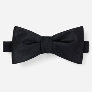Herringbone Vow Black Bow Tie featured image