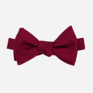 Herringbone Vow Burgundy Bow Tie featured image