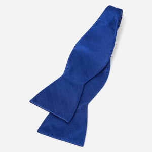 Herringbone Vow Classic Blue Bow Tie alternated image 1