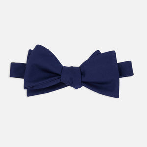 Herringbone Vow Navy Bow Tie featured image