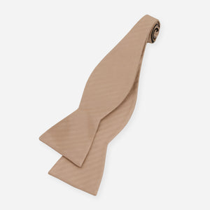 Mumu Weddings - Desert Solid Soft Beige Bow Tie alternated image 1