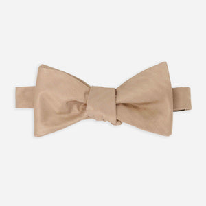 Mumu Weddings - Desert Solid Soft Beige Bow Tie featured image