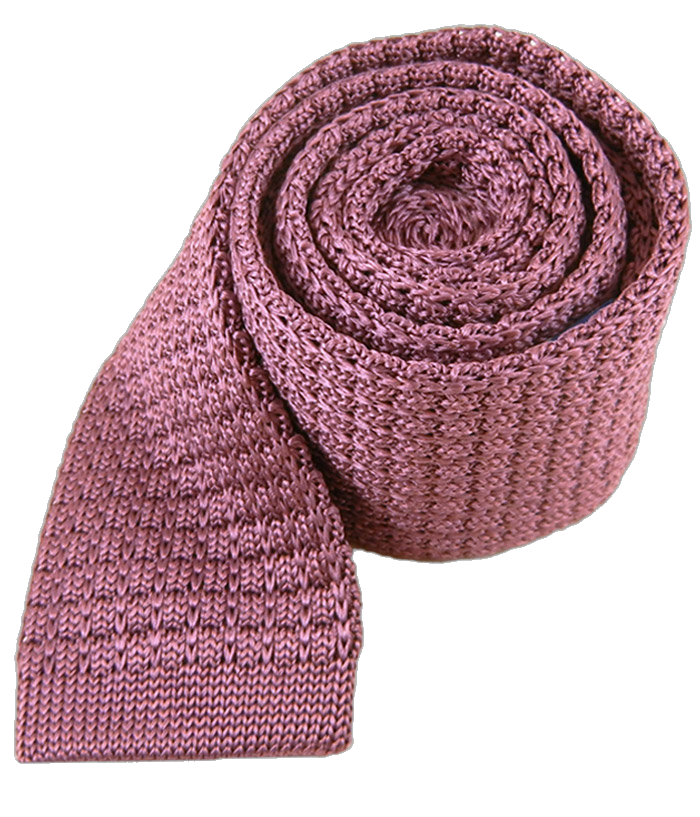 Textured Solid Knit Dusty Rose Tie | Silk Knit Ties | Tie Bar