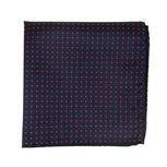 Mini Dots Matte Navy Pocket Square