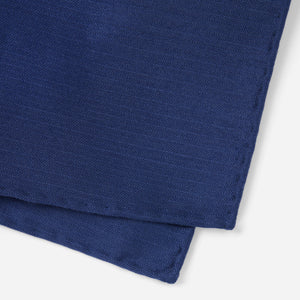 Astute Solid Navy Pocket Square alternated image 2