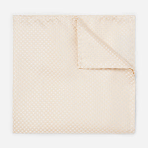 Be Married Checks Light Champagne Pocket Square