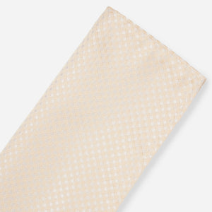 Be Married Checks Light Champagne Pocket Square alternated image 1