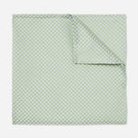 Be Married Checks Sage Green Pocket Square