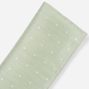 Bulletin Dot Sage Green Pocket Square alternated image 1