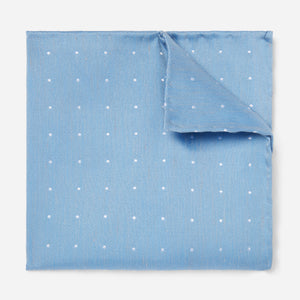 Bulletin Dot Slate Blue Pocket Square featured image