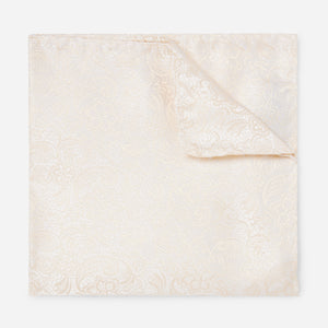 Ceremony Paisley Light Champagne Pocket Square featured image