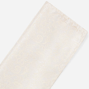 Ceremony Paisley Light Champagne Pocket Square alternated image 1