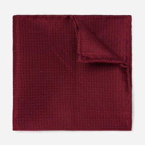 Dotted Spin Burgundy Pocket Square featured image