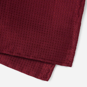 Dotted Spin Burgundy Pocket Square alternated image 2