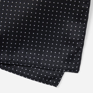 Mini Dots Black Pocket Square alternated image 2