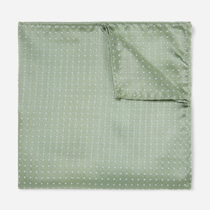 Mini Dots Sage Green Pocket Square