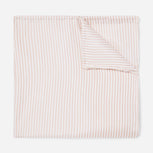 Mumu Weddings - Coastal Stripe Dusty Blush Pocket Square