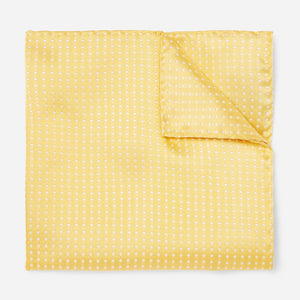 Pindot Yellow Gold Pocket Square