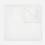 Solid Linen White Pocket Square