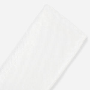 Solid Linen White Pocket Square alternated image 1
