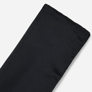 Solid Twill Black Pocket Square alternated image 1